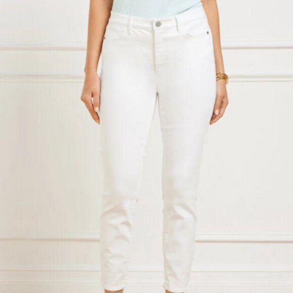 Talbots Flawless High Waist Jegging Crop White Size 10 - Picture 1 of 11